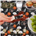 thumbnail image 6 of Basketball and Silhouette Black Pattern Round Tablecloth 70"x70", Wrinkle Resistant Wipeable Table Cover for Kitchen Dining Room Picnic Patio and Party, 6 of 6