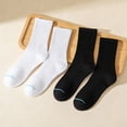 thumbnail image 4 of IKIBVTY Womens Crew Socks, 8 Pairs Soft Breathable Casual & Dress Outfits Socks for Women Daily Wear Ideal for Boots & Sneakers crew socks Women Size 9-11, 4 of 7