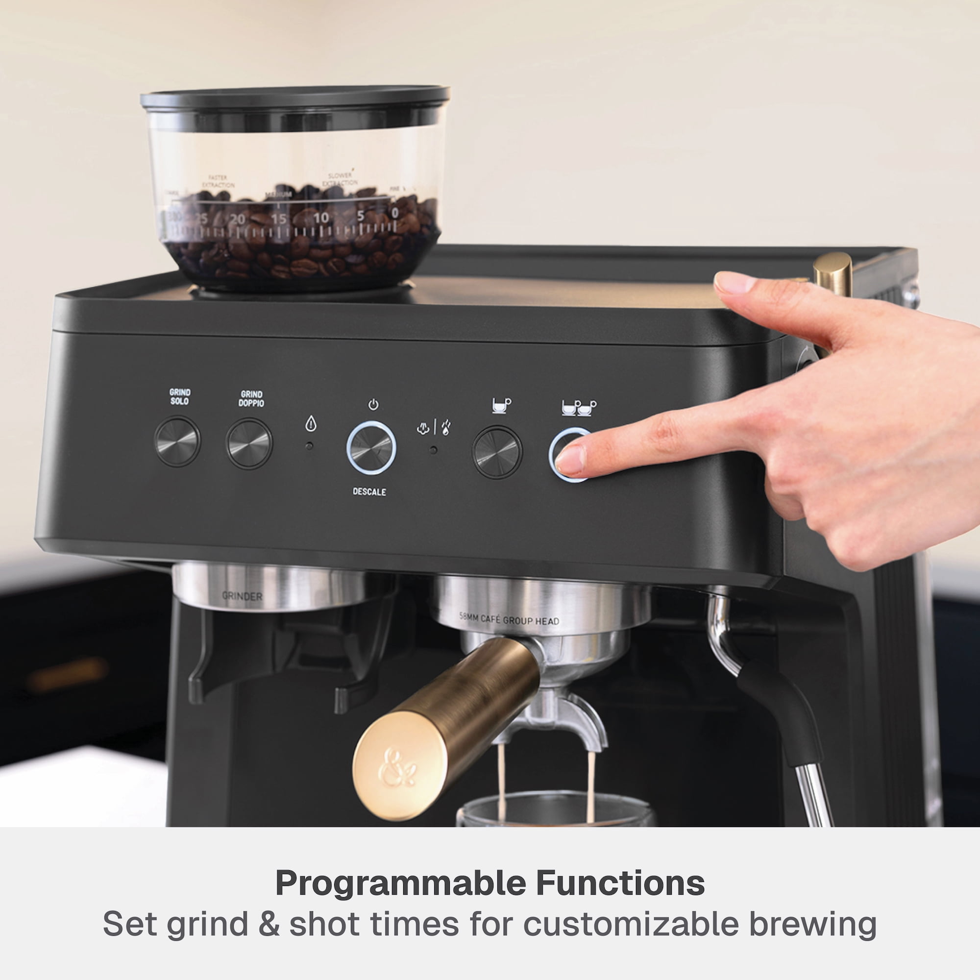 Thyme & Table Barista Grade Espresso Machine with 15-Bar