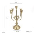 thumbnail image 1 of Candelabro dorado para bodas, San Valentín, decoración de mesa, vela de Navidad, portavelas de hierro, 1 of 6