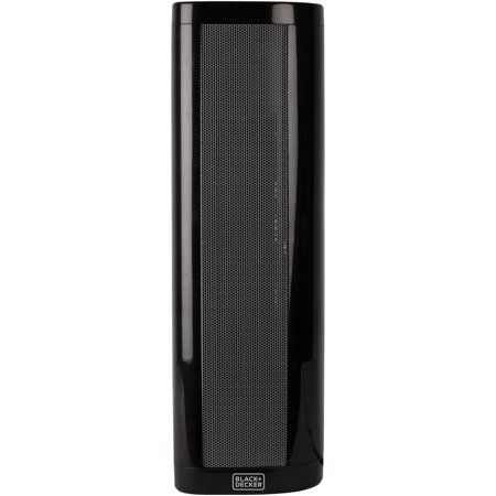Black+Decker Dual Position Digital Ceramic Tower Heater, Black