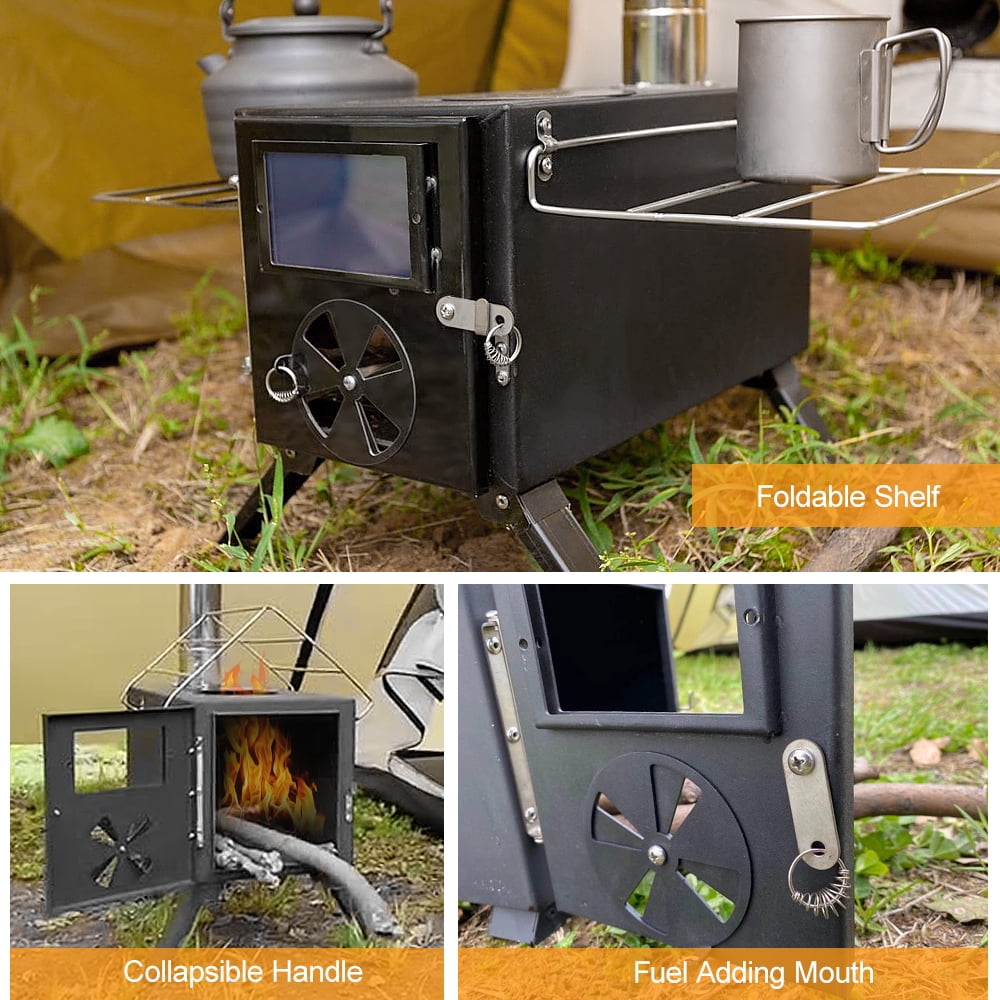 Poêle d'extérieur,Poêle de pique-nique,Poêle de camping,Poêle pliable