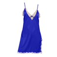 thumbnail image 4 of ZSQDM Women's Nightgowns Women's Nightwear Spaghetti Strap Nightgown Chemise Blue XL, 4 of 7