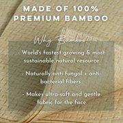 Clean Skin Club Bamboo Towels Size XL, Organic Disposable Face Washcloth