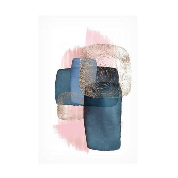 Trademark Fine Art Sally Ann Moss Monday blues 4 Canvas Wall Art