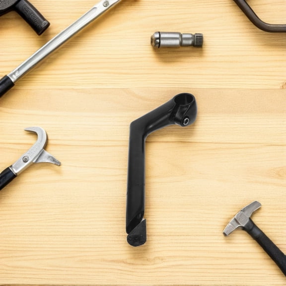 ETEREAUTY Bike Handlebar Stem Replacement Aluminum Quill Stem for Mountain and Road Bikes Black