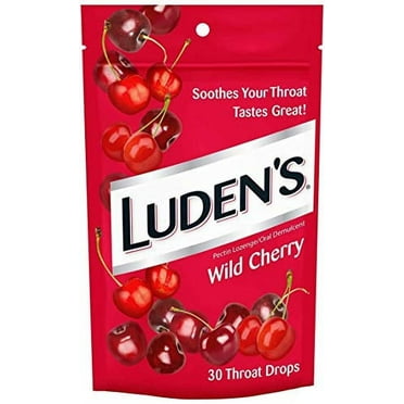 Luden's Throat Drops Wild Cherry (Pack of 4)
