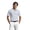 Bright White Leaf Print, variant on Men's & Big Men's Performance Texture Stripe Short Sleeve Golf Polo Shirt, Sizes S-3XL