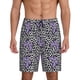thumbnail image 1 of Fotbe Purple Butterflies Pantalones Cortos de Pijama para Hombre, Ropa de Dormir, Pantalones de Pijama Cortos para Hombre-Small, 1 of 6