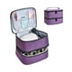 thumbnail image 5 of Organizador de bolsa de almacenamiento de uñas Desmontable 30 Caja de almacenamiento con forro de rejilla Neceser Violeta Zulema Estuche de transporte de esmalte de uñas, 5 of 8
