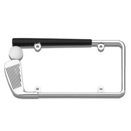 Golf Club License Plate Frame with Caps