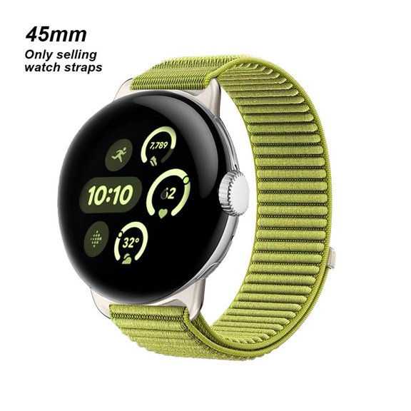 Pixel Watch 4 Band, Wild Mountain Pattern Nylon Woven Strap for Men Women, Breathable Outdoor Replacement Band