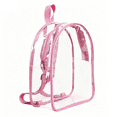 thumbnail image 2 of Lksixu Clear Backpack, Heavy Duty PVC Transparent Backpack with Reinforced Shoulder Straps, Waterproof See Through Schoolbag Stadium Approved Daypack for Travel Concerts and Sporting Events, 2 of 7
