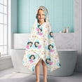 thumbnail image 6 of Fairy Tale Princess Pattern Hooded Bath Towel，50"x30" for Ages 3 To 12 Kids, Quick Dry Lightweight Soft Microfiber Hood Beach Towel Cover Up for Kids, 6 of 7