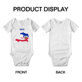 thumbnail image 3 of Haiti Map Flag Boy Girl Bodysuits (White, 12-18 Months), 3 of 5