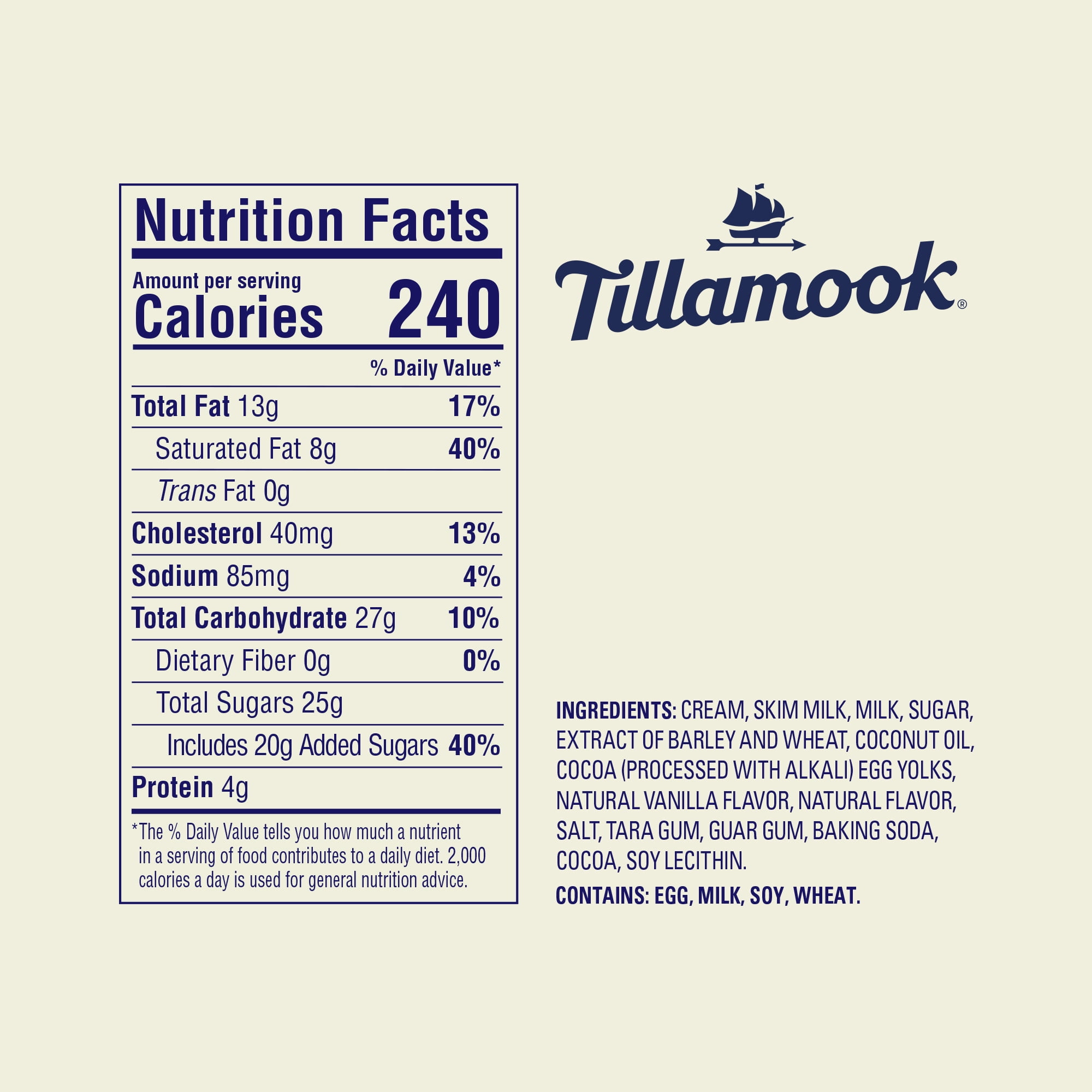 Tillamook Malted Moo Shake Ice Cream, 48 oz