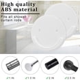 thumbnail image 4 of 4 Packs Support Adhésif pour Tringle de Rideau de Douche Support de Tension pour Tringle de Rideau de Douche avec Vis pour Supporter les Tringles de Rideau de Douche, Blanc, 4 of 7