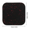 thumbnail image 2 of Raindrops 4Set Treadmill Mat Square Black Red Multi for Furniture Indoor Use General Users, 2 of 6