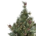 thumbnail image 3 of Northlight Pre-Lit Country Mixed Pine Artificial Christmas Wall or Door Tree - 3' - Clear Lights, 3 of 4