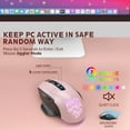 thumbnail image 2 of Wireless Keyboard and Mouse Backlit, Rechargeable Ergonomic Keyboard with Wrist Rest, LED Mouse, Phone Holder, Silent for Computer, Mac, PC, Laptop, Chromebook-roas gold, 2 of 8