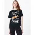 thumbnail image 1 of Camisetas de gatos para hombre y mujer: divertidas camisetas de gatos para papás y mamás gatunos, camisetas informales, 1 of 7