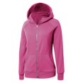 thumbnail image 6 of Womens Zip Up Hoodies Fleece Soft Y2k Solid Color Long Sleeve Thumb Hole Jackets with Pockets Fall Winter Comfy Warm Tops, 6 of 6