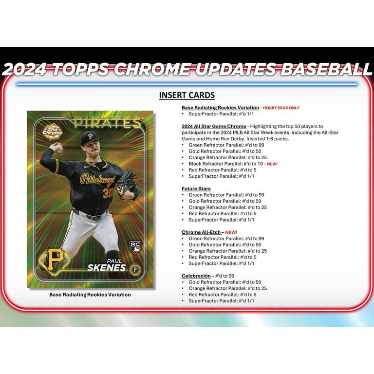 2024 Topps Chrome Update Series Baseball Jumbo Box - Walmart.com