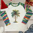thumbnail image 4 of ‌FDGIU Women's Christmas Sweatshirt 2025 – Fleece Lined Pullover, Merry & Bright Holiday Top, 4 of 5