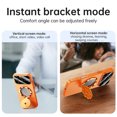thumbnail image 6 of Magnetic for iPhone 12 Pro Case with Stand, [Compatible with Mag-Safe], [Military Grade Shockproof], [Camera Lens Protector Film] Suction Cup Design Shockproof Protective Rugged Cover, Orange, 6 of 6