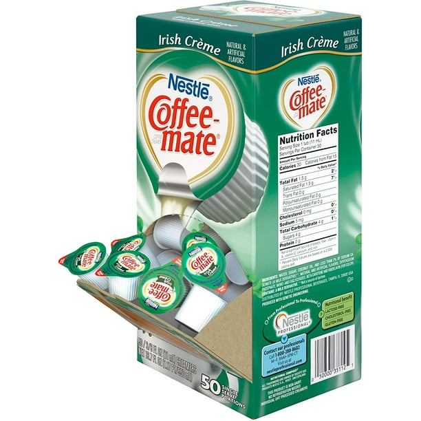 Nestle Coffee mate Coffee Creamer, Irish Creme, Liquid Creamer Singles