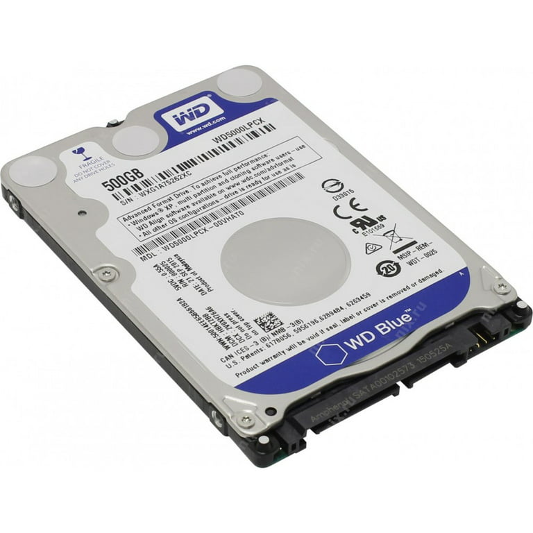 narre Hvile minimum WD Blue WD5000LPCX 500GB 5400 RPM 7mm 16MB Cache SATA 6.0GB/S 2.5" Internal  HDD - Walmart.com