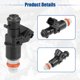 thumbnail image 4 of Coche Combustible Inyector Boquilla para Honda Accord Civic - 4 Uds Negro, 4 of 7