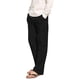 thumbnail image 2 of Pantalones deportivos holgados de hip hop para hombre - Algodón y lino, transpirables - Para todas las estaciones, cuatro bolsillos - Informales/playa/deporte - Tallas del Reino Unido/UE/EE. UU., l, 2 of 5