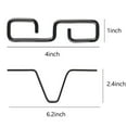 thumbnail image 2 of Lefu Rain Chain Gutter Adapter Chain Hook Outside Hardware V Shaped Hook Hanger, 2 of 9