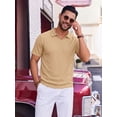 thumbnail image 3 of RICHCOIN Mens Polo Shirts Short Sleeve Knit Golf T Shirt for Men Classic Collared Casual Summer Tops, 3 of 7