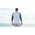 thumbnail image 4 of Mad Pelican Ombre Palm Shade Sun Kicker Raglan UV T-Shirt - Small - White, 4 of 4