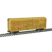 Walthers Trainline HO Scale 40' Stock/Cattle Car Union Pacific/UP (Yellow)
