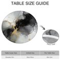 thumbnail image 6 of Gray Black Gold Marble Pattern Round Fitted Tablecloth with Elastic Edge,Dining Table Cover Waterproof,Outdoor Round Tablecloth for Camping,Dining,Indoor and Outdoor, 6 of 7