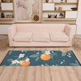 thumbnail image 2 of Yayeee Runner Rug for Bedroom 2'x6' Machine Washable Hallway Non Slip Mat, Blue Oranges, 2 of 8