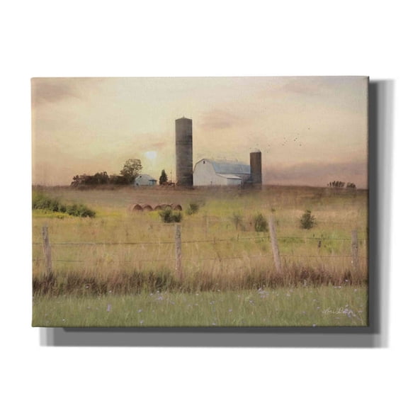 Epic Graffiti 'Sunset at the Dexter Farm' by Lori Deiter, Canvas Wall Art, 54"x40"