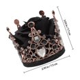 thumbnail image 2 of unbranded Crown Hair Clip De Aleación Duradero Con Rosa Y Rhinestones Para Uso Diario, 2 of 8