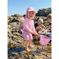 thumbnail image 6 of BemeyourBBs Toddler Baby Girl One Piece Swimsuit with Hat Infant Baby Bathing Suit Rash Guard Strawberry Bow Cherry Print Long Sleeves Front Zipper Swimwear Summer Beachwear, 6 of 9