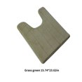 thumbnail image 4 of U-shaped Toilet Mat Water Absrobent Non-slip Elastic Skin-friendly Bathroom Rug Pad Bath Rug Showering Protection Household Home Green 40*60cm, 4 of 7