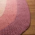 thumbnail image 3 of SAFAVIEH Braided Morgan Bordered Cotton Reversible Area Rug, Multi, 3' x 5' Oval, 3 of 10