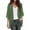 Green, variant on Siilsaa Women Cardigan 3/4 Sleeves Open Front Lightweight Cardigan Draped Ruffles Knit Cardigan AG,M