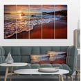 thumbnail image 1 of Design Art - Stunning Ocean Beach at Sunset, 1 of 3