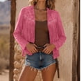 thumbnail image 6 of Caywon Women's Fashion Jackets, Fringe Studded Open Front Cropped Long Sleeve, Western Cowgirl Rodeo Casual Party Concert Daily Wear for Women, 6 of 7