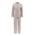 thumbnail image 5 of Women's 2 Piece Outfit Sets Casual Lounge Set Button Long Sleeve Shirts and Long Pants Loungewear Set Pajama Set, 5 of 6