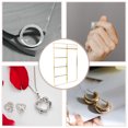 thumbnail image 3 of Shisuyan Jewelry Organizer Golden Tabletop Stand 1Set 11In X 7.1In X 0.3In, 3 of 8