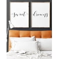 thumbnail image 4 of Sweet Dreams, Unframed, 18 x 24 Inches print, Minimalist Art, Typography Art, Black and White Wall Art, Relaxation Gifts, Home Wall Art, Poster, 4 of 6